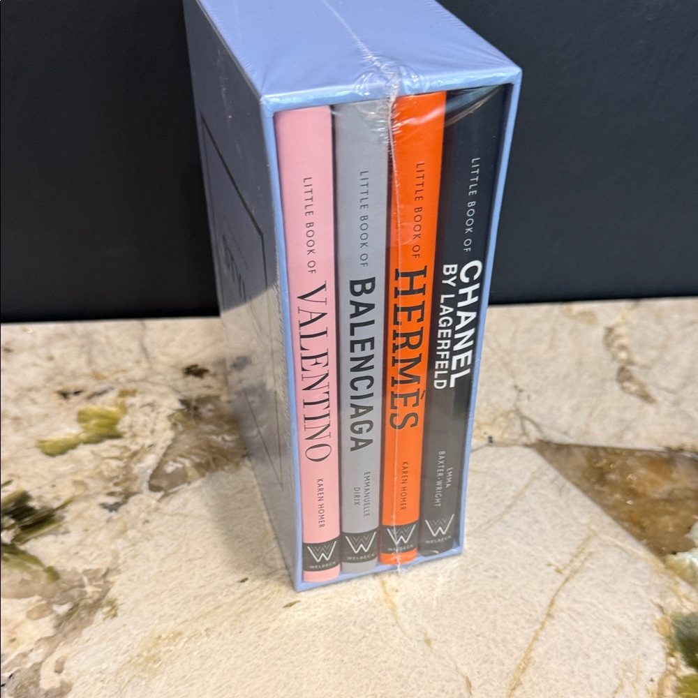 NWT - Set of Fashion Books - Valentino, Balenciaga, Hermes, Chanel
